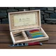 Laguiole Jean N&eacute;ron 6 Piece Steak Knife Set, Rainbow Wood Presentation Box - NIB