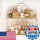 Kinkota Golden Corner Counter Organizer, 2 - Tier Bathroom & Kitchen Storage Tra