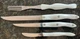 Vintage Cutco White Pearl Handles Lot Of 4 1759-KG,1721-KH,1729-KH,1726-KH
