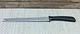 Bread Slicing Knife 8" Serrated Stainless Steel Blade Black Plastic Handle USA