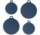 Zakarian by Dash 4-piece Magentic Silicone Trivet - Blue