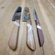 NEW-Kiwi Knife Cook Utility Knives Cutlery Wood Handle-Lot of 3-#501 & (2) #171