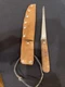 Antique DEXTER 1376 Mass. knife old wood handle utility slicer cutlery/ Sheath