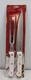 CWC Cook with Color 2 Piece Carving Set Knife & Fork White Home Holiday Gift New