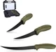 Swiss+Tech 5PC Fillet Knife Fishing Knife for Boning Floating Foam Handle w/Case