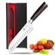 imarku Chef Knife 7 Inch Kitchen Knife Ultra Sharp Santoku Knife - High Carbo...
