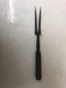Dexter 28914 14 Inch 2 Tine Serving Fork Riveted Wooden Handle Needs Restoration