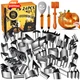 WANNTS Pumpkin Carving Kit Halloween, Safe and 25 PCS (With Hammer), Orange 