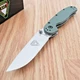 Ontario RAT II Linerlock Folding Knife 3" D2 Tool Steel Blade Green Nylon Handle
