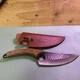 Huusk Japanese Steel Premium Control Knife 11&rdquo; Blade 6" Oak Handle W/LeatherCase