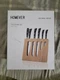 HOMEVER 7PCS KNIFE SET, Chef, Bread, Carving, Utility, Paring, Sharpener