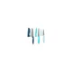 Perfect Precision 31869-TV 6-Pc. Knife Set, Santoku, Utility and Paring with