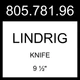 IKEA LINDRIG Knife Dark Brown 2 Pack 9 &frac12;" 805.781.96