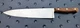 Wear-Ever Professional 10" Chef Knife 69210-10 Stainless Steel Wood Handle