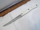 Cutco 1721 JD Serrated Trim Utility Knife Trimming Trimmer White Pearl Handle