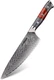 Seido Knives 8" Inferuno Gyuto AUS10 Damascus Chef Knife Maple Wood Handle