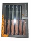 Outset Rosewood Handle Steak Knives Set of 6 J796 New Dinnerware Cutlery