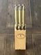 Laguiole Jean Dubost Steak Knife Set 6 France Pearl Handle & Bee Thumb Grip 