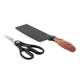 Oster Gunderson 2 Piece Black Stainless Steel Cutlery Set Shears Cleaver