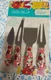 Pioneer Woman Cheerful Rose 4-Piece Cheese Knife Serving Set (Brand New Sealed) 