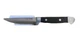 Viking Steak 6pc Steak Knife Set Onyx Wood Full Tang Handles