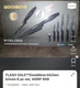 Gooddove SG-9200 Kitchen Knife Set Black 6 Piece Antibacterial Swiss Gold New
