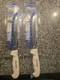 2x Dexter Knives Sofgrip 8" Tiger-Edge Scalloped Bait Cutter w/Guard SG142-8TEEG