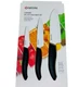 Kyocera Ceramic 3 PC Kitchen Knife Set (Paring, Utility, & Santoku) NIB