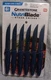 Granitestone Nutriblade Blue 6-Piece Steak Knives Set Stainless Steel...