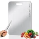 BLOCE Titanium Cutting Board for Kitchen, Stainless Non 15"L x 2"W, Large 