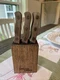 Chicago Cutlery Steak Knife Set In Block 6 Knives  Model 103S Vintage