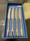 MIKASA 4 STEAK KNIVES. FORGED STAINLESS STEEL.RAMSEY.
