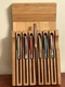 Laguiole Jean Debost 7 Knives 5 Resin Steak 1 Metal Steak & Olive Wood Kitchen
