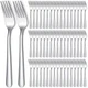 Minatee 200 Pcs Dinner Forks Bulk Set 8 Inches Stainless Steel Metal Forks Si...