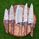 Custom Handmade FORGED DAMASCUS STEEL CHEF KNIFE Set Kitchen Knives Cutlery 2796