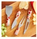 Pioneer Woman Kitchen Cheese Knife Set Charcuterie Cheerful Rose Floral 4pc Set