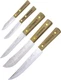 Old Hickory Kitchen Set OH705 Contains 8" slicer, 7" butcher, 6" boning, 4" pari