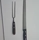 Victorinox Serrated Carving Knife & Fork Set, 12" Blade, Black Handle