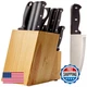 Retailer Basics 14-Piece High Carbon Stainless Steel Kitchen Knife Set Sharpener
