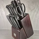 Chicago Cutlery 13 Piece Knife Set Black With Wooden Block 4C16U