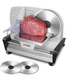 FOHERE Electric Meat Slicer, 200W Deli & Food Slicer w 2  7.5' Blades  SL-519N