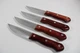 4 Piece Porterhouse Steak Knife Set Tramontina High Carbon Stainless Steel