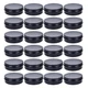 LIYAR 4oz Tins with Lids 50 Pack Round Screw Lid Containers Jars Metal Storage