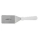 HUBERT&reg; Spatula with White Plastic Handle Stainless Steel Solid - 4" L Blade
