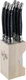 Andre Verdier Laguiole Steak Knife Set Stainless Blades Blk ABS Handle - 706NBBP