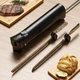 Electric Knife for Meat Slicing - 4 Stainless Steel Blades | Bread & Cheese Cutt