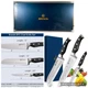 Brewin 3-Pc Professional Chef Knife Set &ndash; Chef, Santoku & Utility &ndash; New