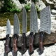 Custom Made Damascus Chef Knife Set Kitchen Cutlery - Hand Forged Damascus 2796