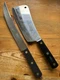 Vintage Sabatier 2 Lions Butcher Cleaver And Professional Butcher Knife Set 