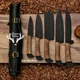 Handmade Personalized Damascus Chef Set Kitchen Knives 5-Set CHRISTMAS GIFTS